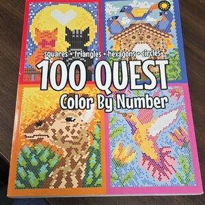 100 Quest Color By Number Book